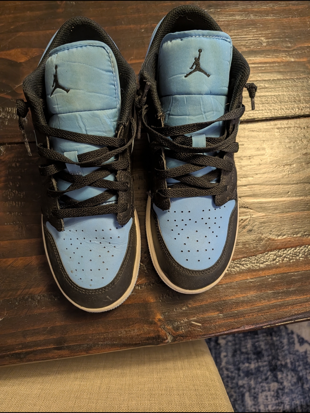 Jordan Kids Sneakers in Light Blue and Black
